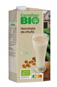Horchata de chufa ecológica Carrefour Bio sin gluten sin lactosa brik 1 l.
