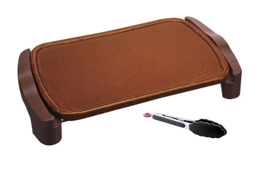 Plancha de asar Jata GR559 de terracota + pinza de regalo