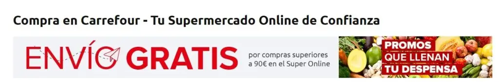 Banner Carrefour Envío Gratis