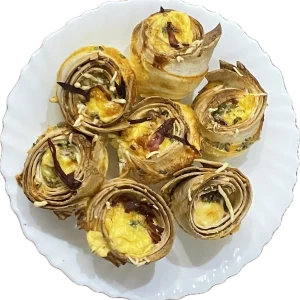 Canapés con huevo
