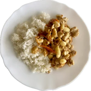 Pollo con almendras